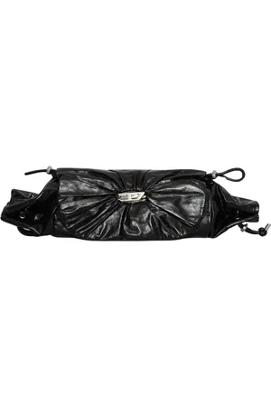Diesel Torebki, Kobieta, Czarny, ONE SIZE, Skórzana torba na ramię w T8013