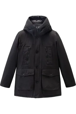 Woolrich Płaszcze, Mężczyzna, Czarny, L, Bawełna, Kurtka Arctic Parka