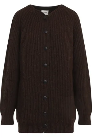 Khaite Swetry, Kobieta, brązowy, S, Kaszmir, Jina Cardigan