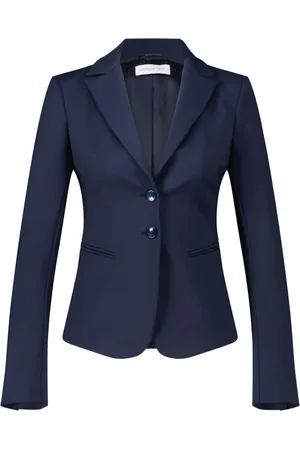 Patrizia Pepe Kurtki, Kobieta, Niebieski, 2XS, Wełna, Elegancka Marynarka dla Ponadczasowego Stylu