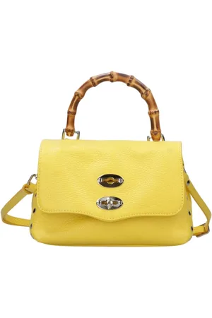 Zanellato Torebki, Kobieta, Żółty, ONE SIZE, Skóra, Borsa Postina Torba na Ramię