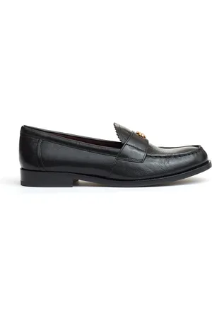 Tory Burch Buty, Kobieta, Czarny, 38 EU, Skóra, Logo Loafer Buty
