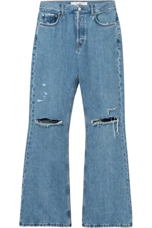 Séfr Jeansy, Mężczyzna, Niebieski, W32, Denim, Jeansyy o Wysokim Staniu w Średnim Niebieskim