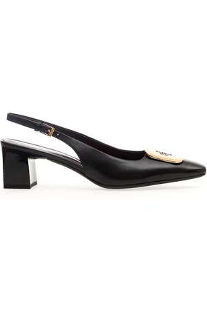 Tory Burch Buty, Kobieta, Czarny, 37 1/2 EU, Skóra, Czółenka Slingback
