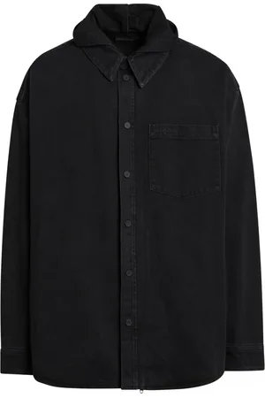 Balenciaga Kurtki, Mężczyzna, Czarny, L, Len, Stylowa Kurtka Bomber