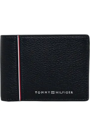 Tommy Hilfiger Akcesoria, Mężczyzna, Czarny, ONE SIZE, Skóra, Skórzany Portfel
