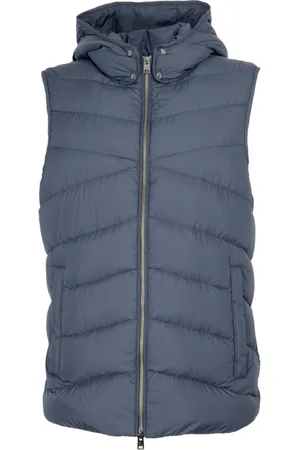 Woolrich Kurtki, Mężczyzna, Niebieski, XL, Bawełna, Pikowana kamizelka puchowa w kolorze Melton