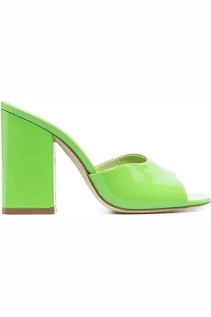 PARIS TEXAS Buty, Kobieta, Zielony, 38 EU, Skóra, Anja Mule