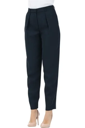 Armani Exchange Spodnie, Kobieta, Niebieski, L, Poliester, Eleganckie Niebieskie Spodnie na miarę