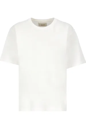 Khaite Koszulki, Kobieta, Biały, L, Bawełna, T-shirt Mae