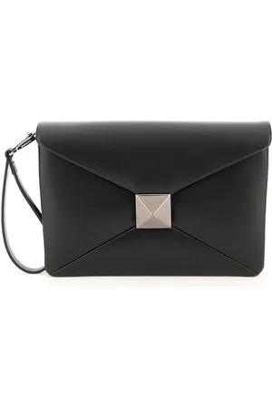 VALENTINO GARAVANI Torebki, Kobieta, Czarny, ONE SIZE, Skóra, Roman Stud Handbag