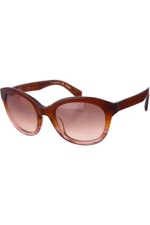 Jil Sander Akcesoria, Kobieta, brązowy, ONE SIZE, Owalne okulary przeciwsłoneczne