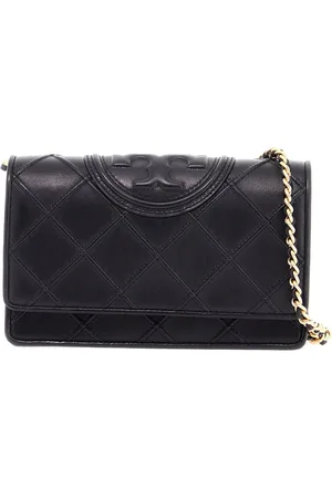 Tory Burch Torebki, Kobieta, Czarny, ONE SIZE, Skóra, Torebka Fleming Crossbody