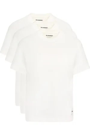 Jil Sander Koszulki, Kobieta, Biały, L, Bawełna, Zestaw bawełnianych T-shirtów