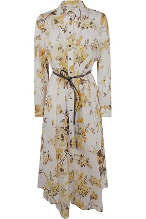 ZIMMERMANN Sukienki, Kobieta, Wielobarwność, L, Sukienka koszulowa Floral Tuck