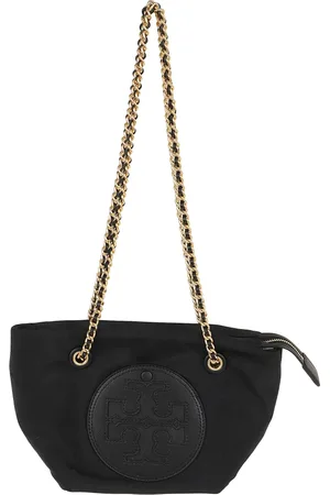 Tory Burch Torebki, Kobieta, Czarny, ONE SIZE, Nylon, Mała torebka crossbody na łańcuszku Ella