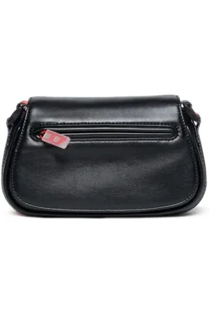 Diesel Torebki, Kobieta, Czarny, ONE SIZE, Czarna torba na ramię Wiosna Lato
