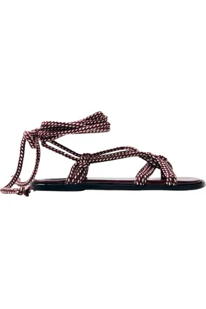 ALOHAS Buty, Kobieta, Czerwony, 38 EU, Burgundzkie Sandały
