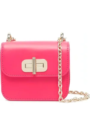 Tommy Hilfiger Torebki, Kobieta, Różowy, ONE SIZE, Skóra, Torebka Micro Turnlock Cross Body