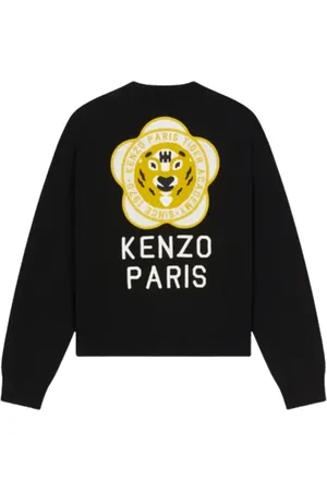Kenzo Bluzy, Kobieta, Czarny, M, Bawełna, Kardigan Bluza