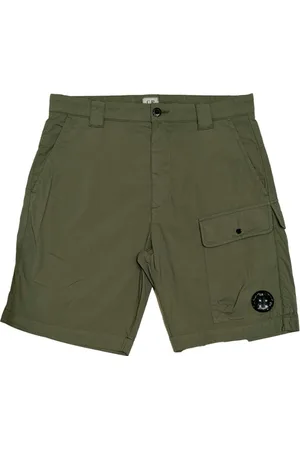 C.P. Company Sport, Mężczyzna, Zielony, M, Cargo Bermuda Shorts 50 Fili Stretch