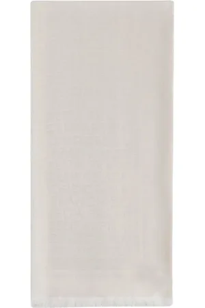 Elisabetta Franchi Akcesoria, Kobieta, Beżowy, ONE SIZE, Ivory Pashmina Szal z Lurexem w Splot Jacquard