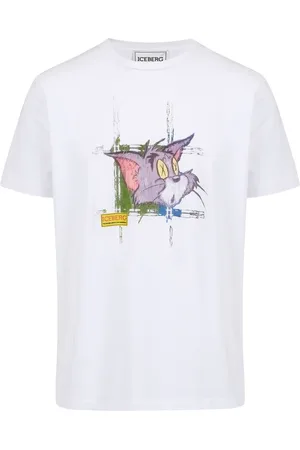Iceberg Koszulki, Mężczyzna, Biały, 2XL, Bawełna, Klasyczna biała koszulka o regularnym kroju