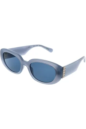 Guess Akcesoria, unisex, Niebieski, ONE SIZE, Niebieskie okulary przeciwsłoneczne o owalnym kształcie
