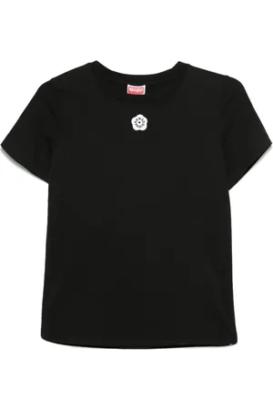 Kenzo Koszulki, Kobieta, Czarny, S, Bawełna, Koszulka Boke Flower 2.0