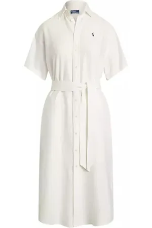 Ralph Lauren Sukienki, Kobieta, Biały, XL, Elegancka Sukienka dla Kobiet
