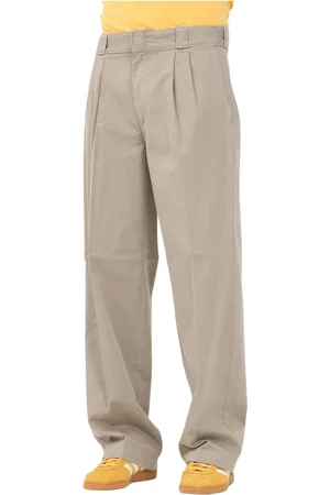 Dickies Spodnie, Mężczyzna, Szary, W32, Bawełna, Beżowe Spodnie Robocze Regular Fit
