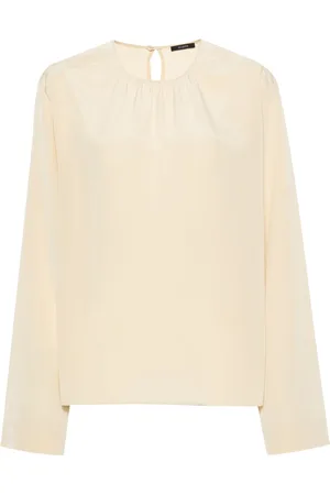 Joseph Bluzki, Kobieta, Beżowy, XL, Jedwabna Bluzka Crepe de Soie