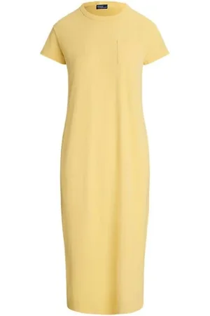 Ralph Lauren Sukienki, Kobieta, Żółty, S, Elegancka Sukienka dla Kobiet