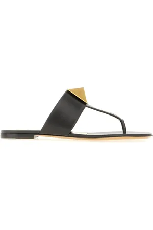 VALENTINO GARAVANI Buty, Kobieta, Czarny, 37 EU, Skóra, Przytulne Kapcie Domowe