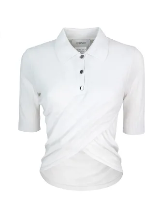 Sportmax Koszulki, Kobieta, Biały, XS, Stylowe Bluzy i Swetry