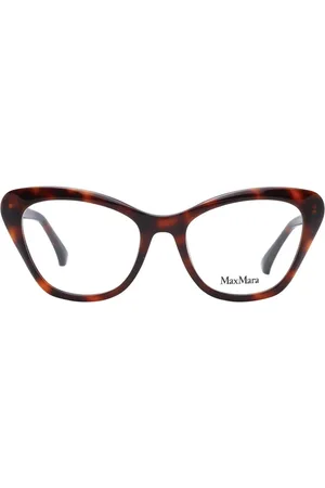 Max Mara Akcesoria, Kobieta, brązowy, ONE SIZE, Brązowe Oprawki Okularowe Motylkowe