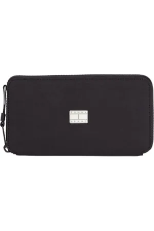 Tommy Hilfiger Akcesoria, Kobieta, Czarny, ONE SIZE, Nylon, Portfel Hype Conscious Large