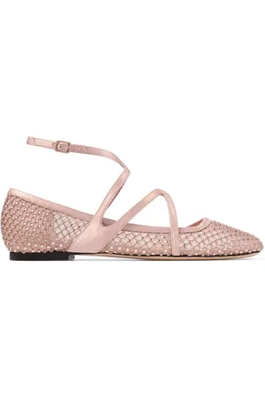 Jimmy Choo Buty, Kobieta, Różowy, 38 1/2 EU, Satyna, Astoria Flat