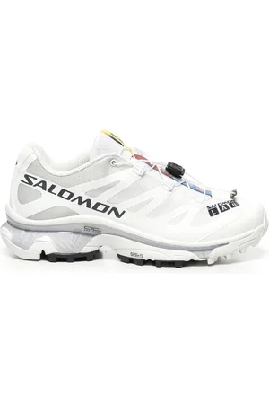 Salomon Sport, Mężczyzna, Biały, 42 1/2 EU, Białe Sneakersy z Siateczki z Zaawansowanymi Funkcjami