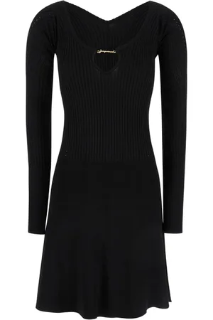 Jacquemus Sukienki, Kobieta, Czarny, M, Sukienka dziergana