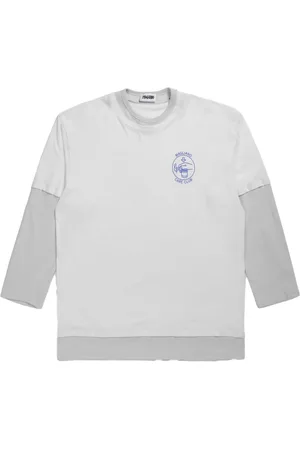 MAGLIANO Koszulki, Mężczyzna, Biały, M, Oversized Trauma Tee z efektem trompe-l