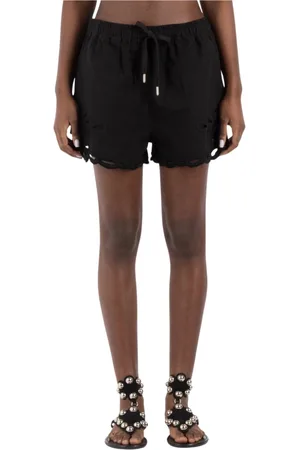 Isabel Marant Szorty, Kobieta, Czarny, M, Czarne Szorty Jeansyowe