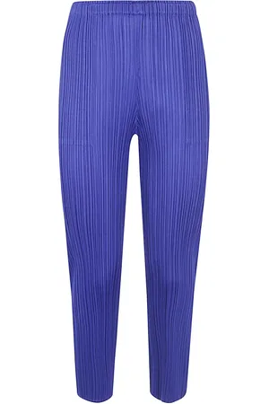 Issey Miyake Spodnie, Kobieta, Niebieski, L, Poliester, Spodnie July
