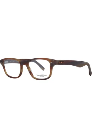 Ermenegildo Zegna Akcesoria, Mężczyzna, brązowy, ONE SIZE, Brązowe Męskie Okulary Optyczne