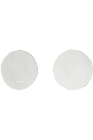 Jil Sander Akcesoria, Kobieta, Szary, ONE SIZE, Minimalistyczne kolczyki z łańcuszkiem