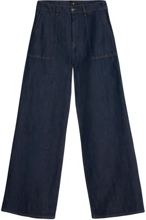7 for all Mankind Jeansy, Kobieta, Niebieski, W29, Denim, Blueberry Z Kieszeniami Jeansyy