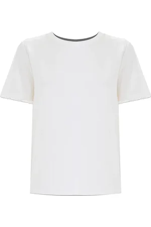 Kocca Koszulki, Kobieta, Biały, L, Bawełna, Stylowe T-shirty