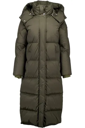 Woolrich Płaszcze, Kobieta, Zielony, XS, Nylon, Aurora Long Parka