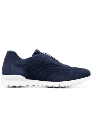 Kiton Buty, Kobieta, Niebieski, 42 EU, Zamsz, Wsuwane sneakersy z zamszu
