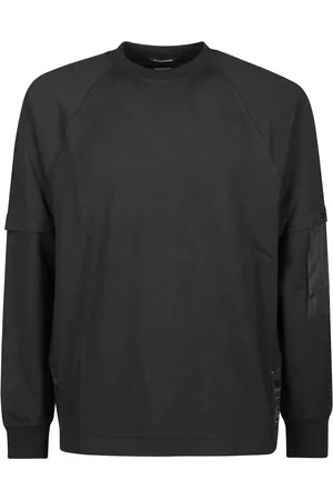 C.P. Company Bluzy, Mężczyzna, Czarny, M, Bawełna, Bluza Crew Neck